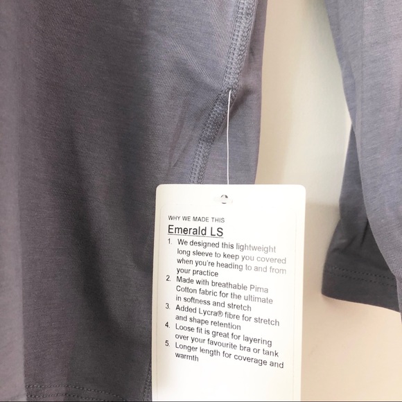 Lululemon LiLac Stone Emerald Long Sleeve - Picture 5 of 7